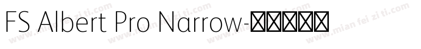 FS Albert Pro Narrow字体转换